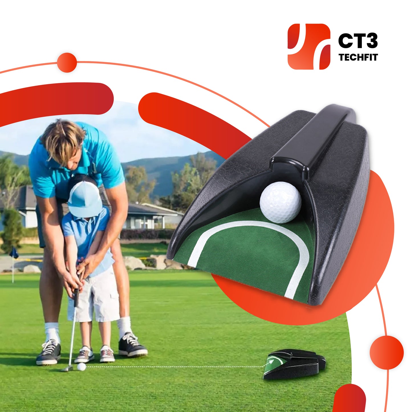 CT3 Indoor Golf Training Duo - Master Your Swing!