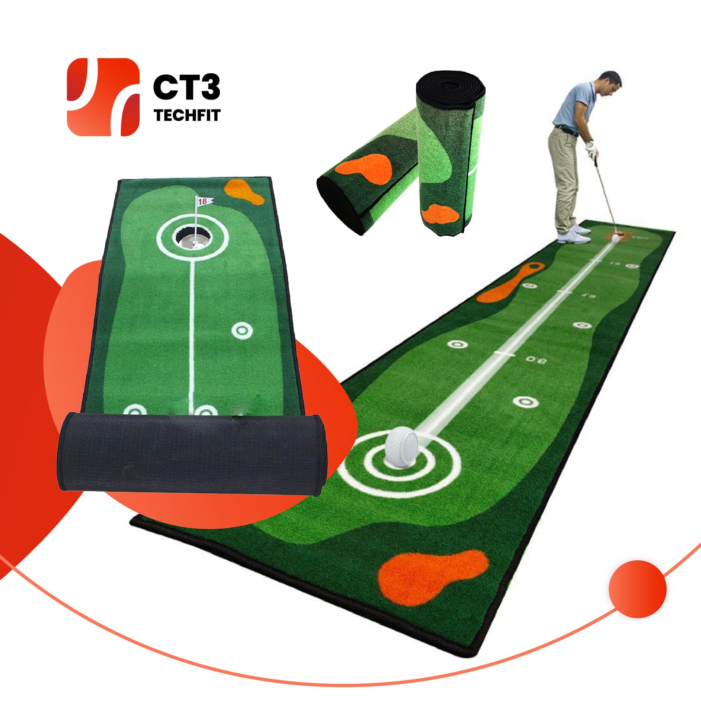 CT3 Indoor Golf Training Duo - Master Your Swing!