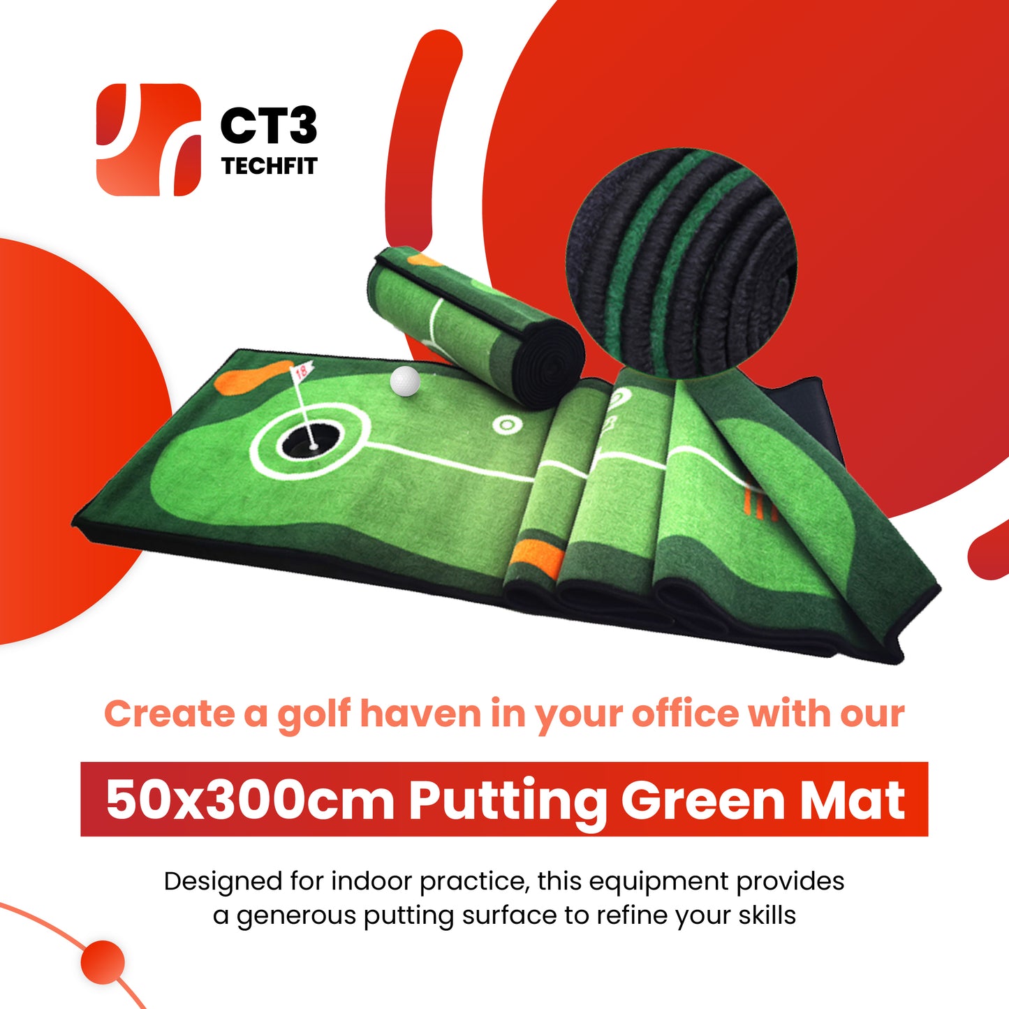 CT3 Indoor Golf Training Duo - Master Your Swing!