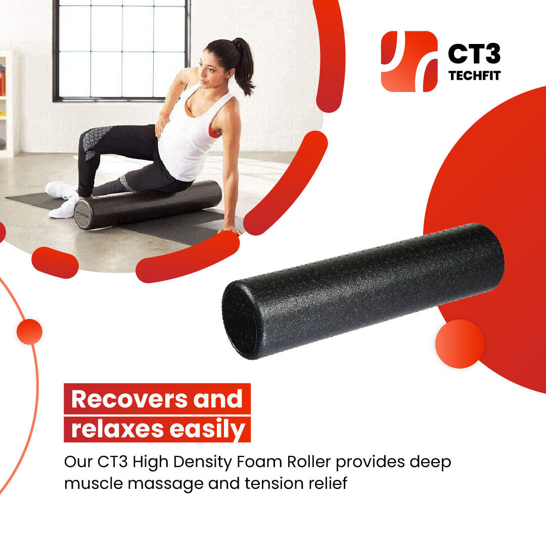 CT3 High Density Foam Roller - For Exercise and Muscle Recovery